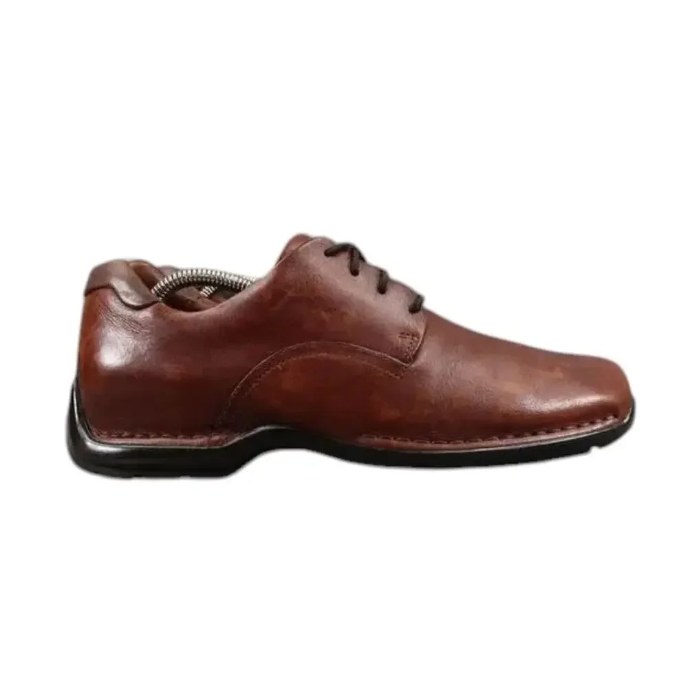 Cole Haan Shoes Men 9 Derby Oxford Classic Leather Lace Up Brown Beckett Comfort